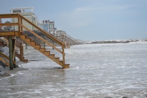 We were definitely "on the beach" and loved every minute of it! This is high tide
