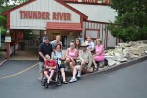 at Six Flags St Louis on the way home