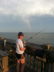 Love the rainbow but this sweet girl is now a beach girl at heart