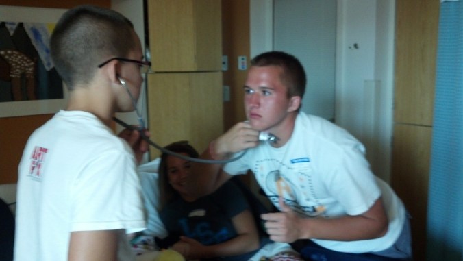 Of course it wouldn't be normal for our family if someone wasn't goofing off!